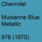 Preview: Chevrolet, Mulsanne Blue Metallic, 976 (1970).